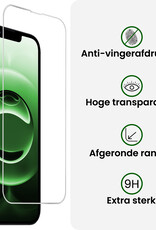 BASEY. BASEY. iPhone 16E Hoesje Bookcase Met 2x Screenprotector - Donkerblauw