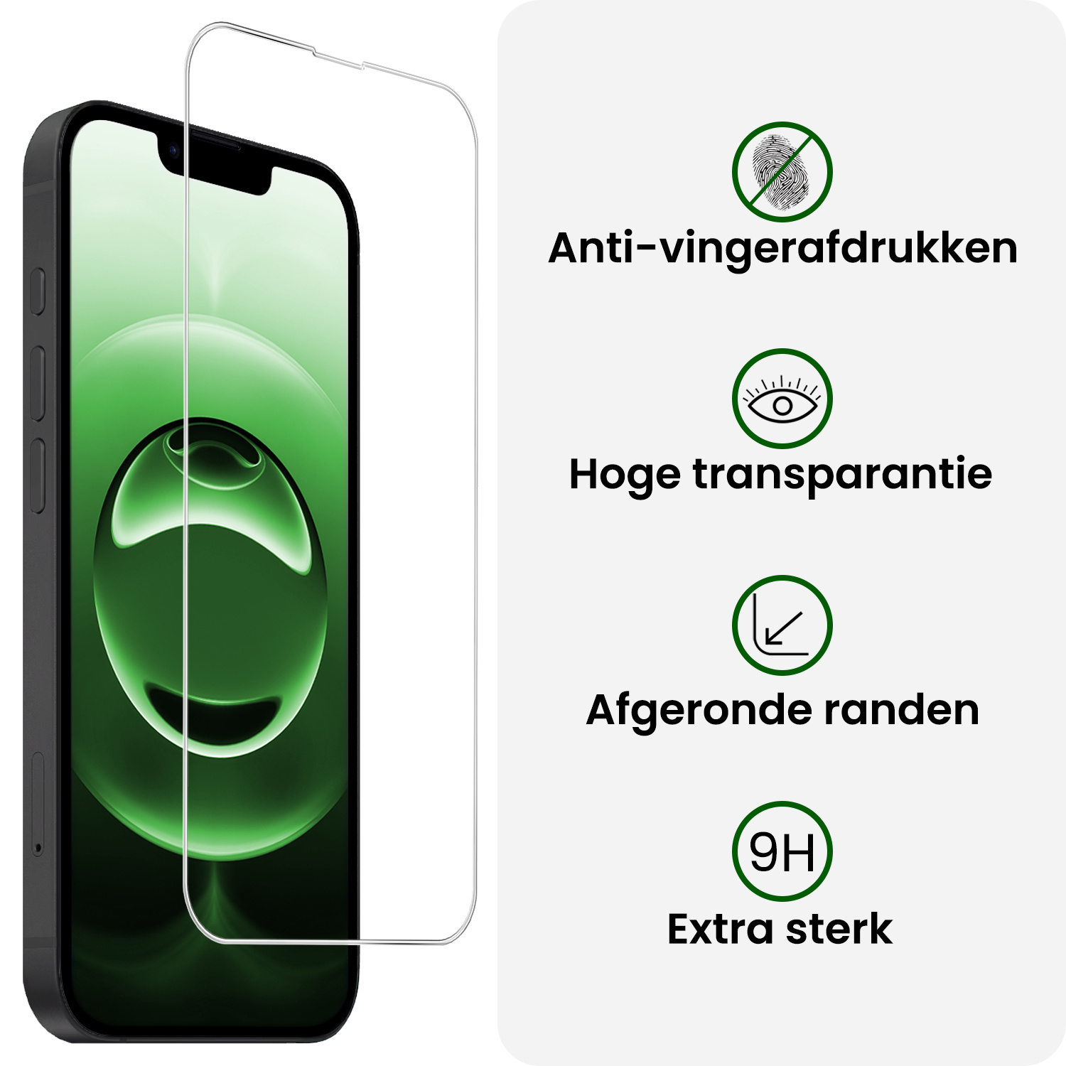 BASEY. BASEY. iPhone 16E Hoesje Bookcase Met 2x Screenprotector - Donkerblauw
