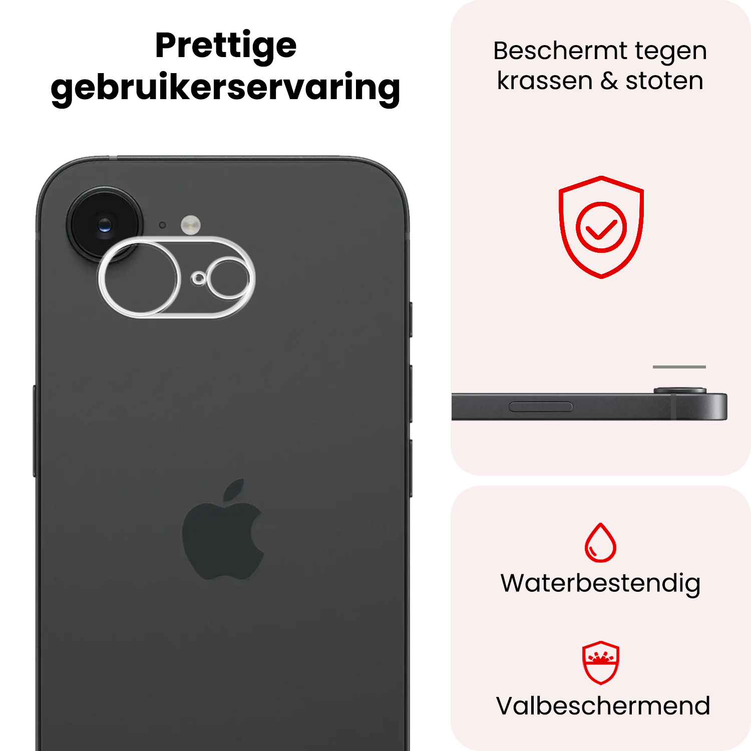 NoXx NoXx iPhone 16E Camera Screenprotector - 2 PACK