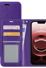 NoXx NoXx iPhone 16E Hoesje Bookcase - Paars