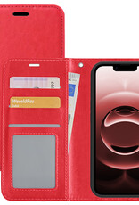 NoXx NoXx iPhone 16E Hoesje Bookcase - Rood