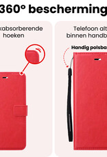 NoXx NoXx iPhone 16E Hoesje Bookcase - Rood