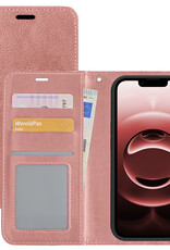 NoXx NoXx iPhone 16E Hoesje Bookcase - Rose Goud