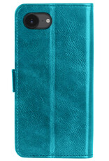 NoXx NoXx iPhone 16E Hoesje Bookcase - Turquoise