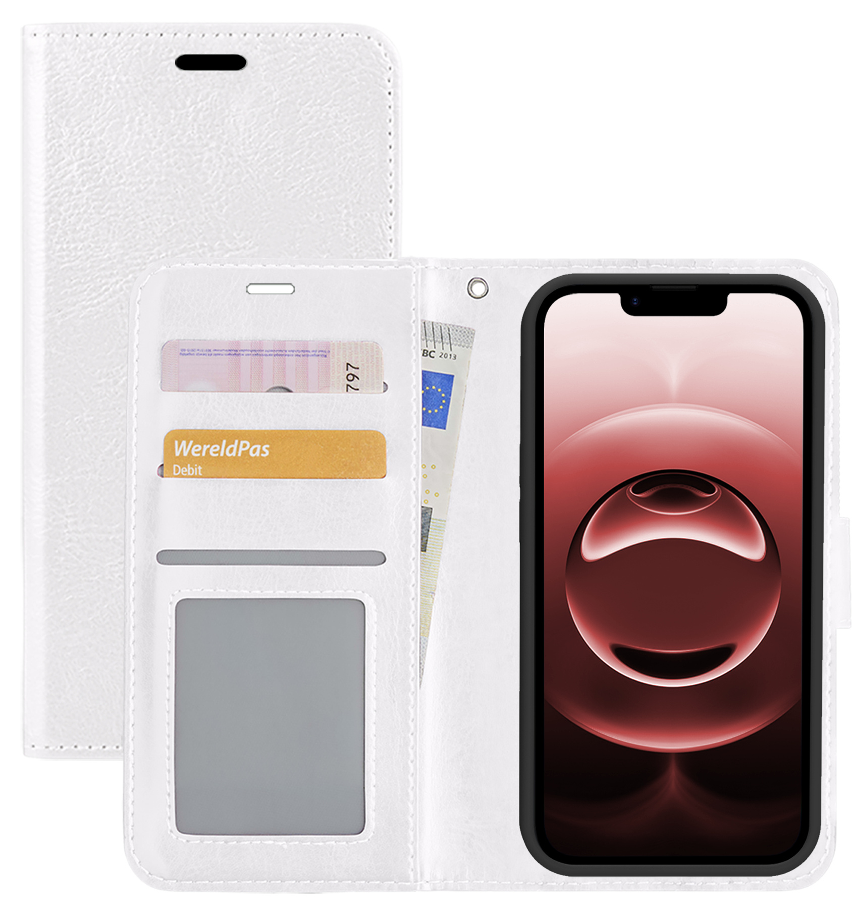 NoXx NoXx iPhone 16E Hoesje Bookcase - Wit