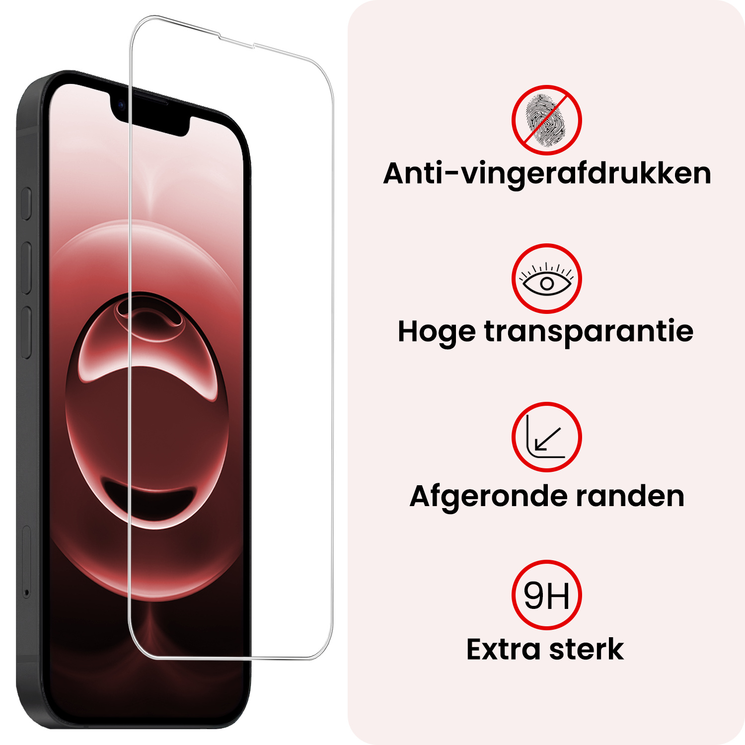 NoXx NoXx iPhone 16E Hoesje Bookcase Met 2x Screenprotector - Donkerblauw