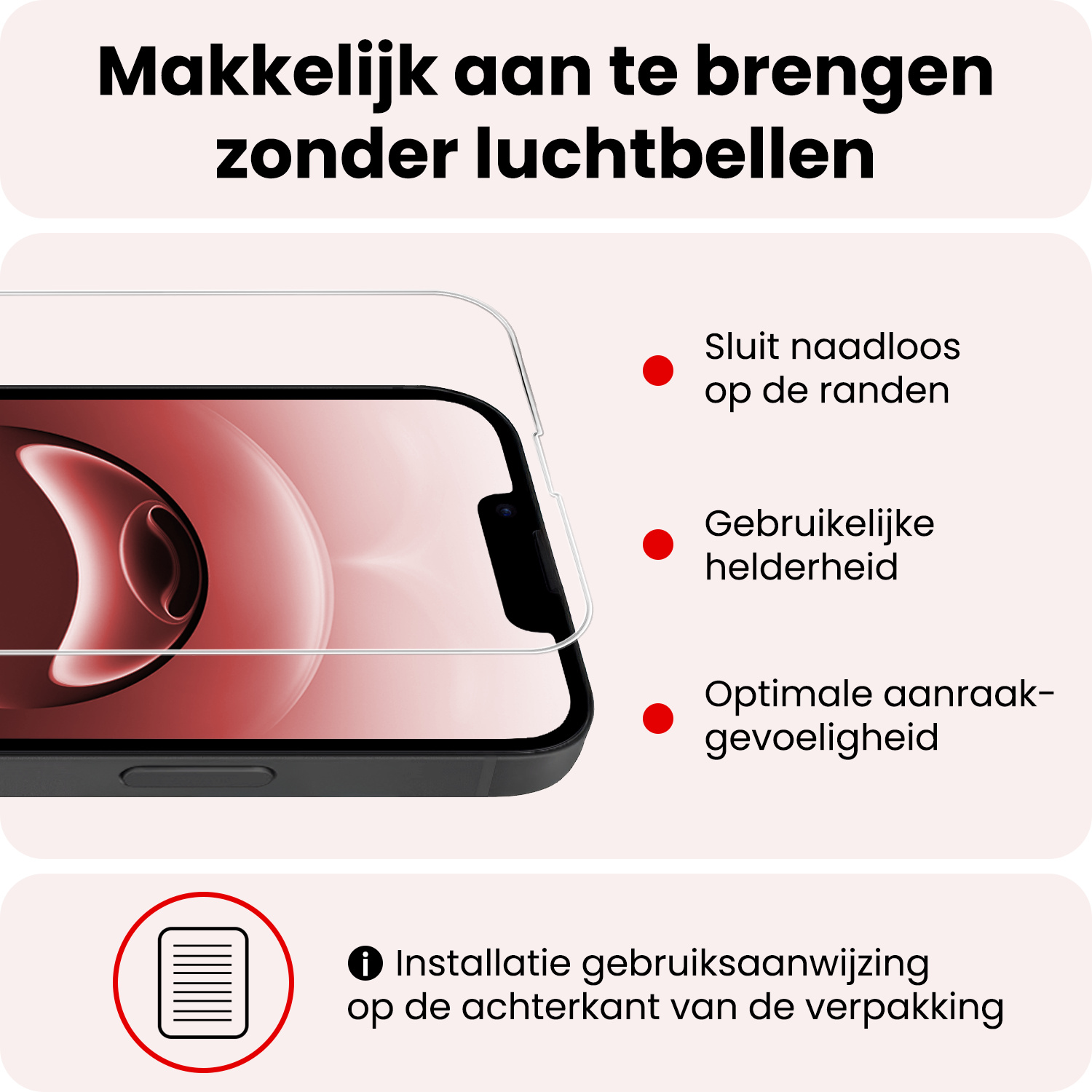 NoXx NoXx iPhone 16E Hoesje Bookcase Met 2x Screenprotector - Donkerblauw
