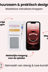 NoXx NoXx iPhone 16E Hoesje Bookcase Met 2x Screenprotector - Wit