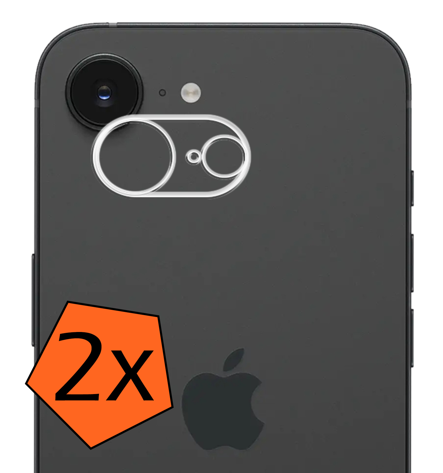 Nomfy Nomfy iPhone 16E Camera Screenprotector - 2 PACK