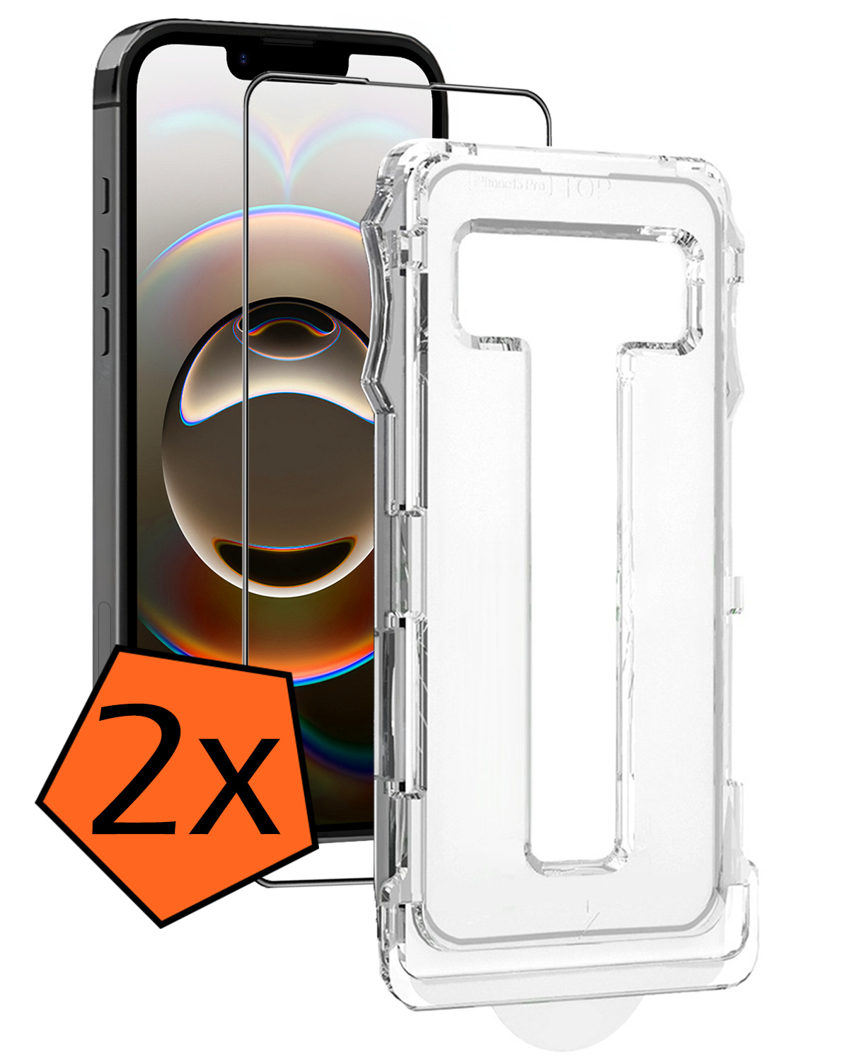 Nomfy Nomfy iPhone 16E Hybrid Screenprotector - 2 PACK