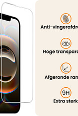 Nomfy Nomfy iPhone 16E Hoesje Siliconen Met 2x Screenprotector Met Dichte Notch - Lichtroze