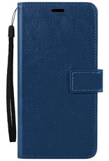 Nomfy Nomfy iPhone 16E Hoesje Bookcase - Donkerblauw