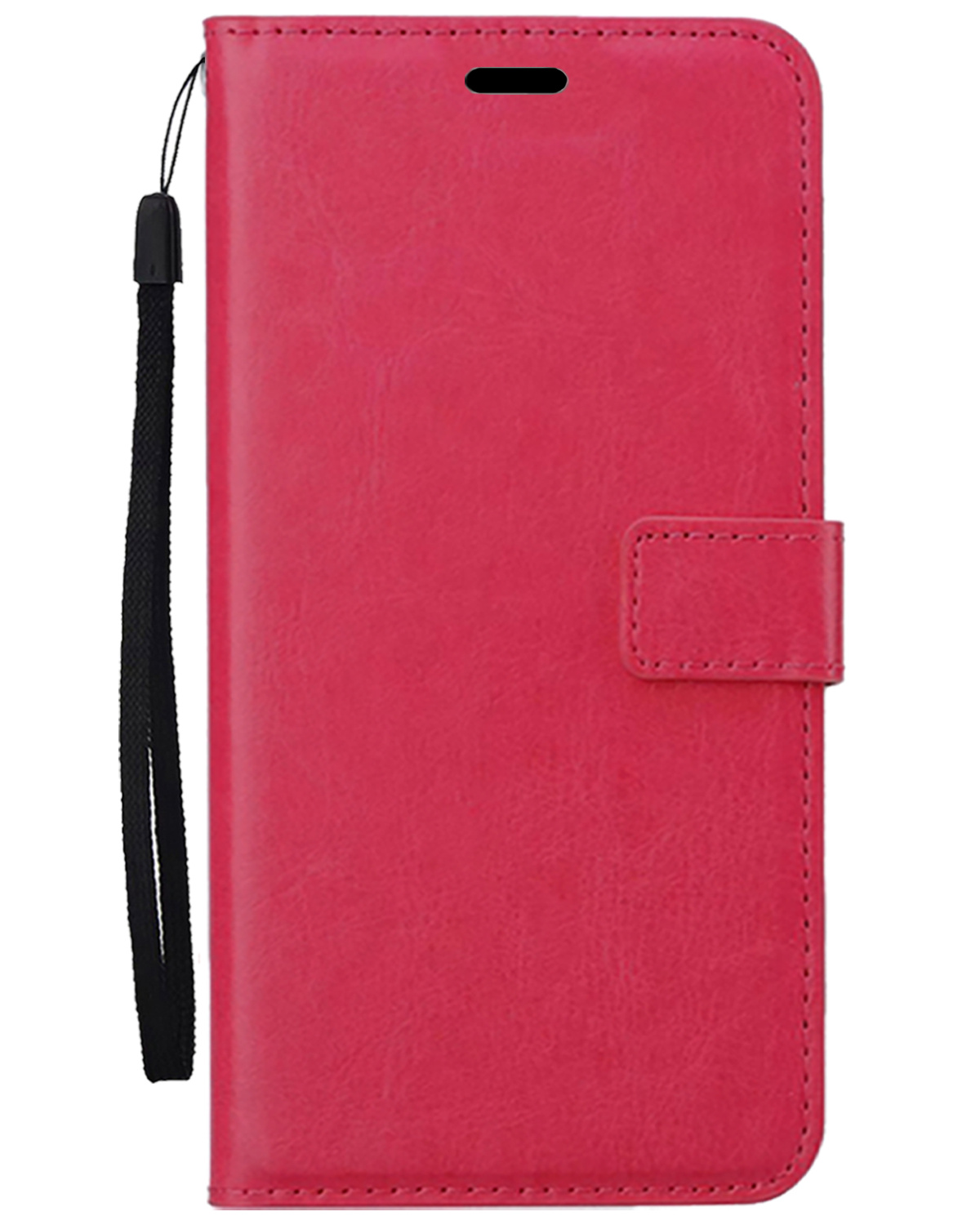 Nomfy Nomfy iPhone 16E Hoesje Bookcase - Donkerroze