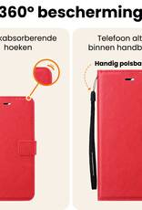 Nomfy Nomfy iPhone 16E Hoesje Bookcase - Rood