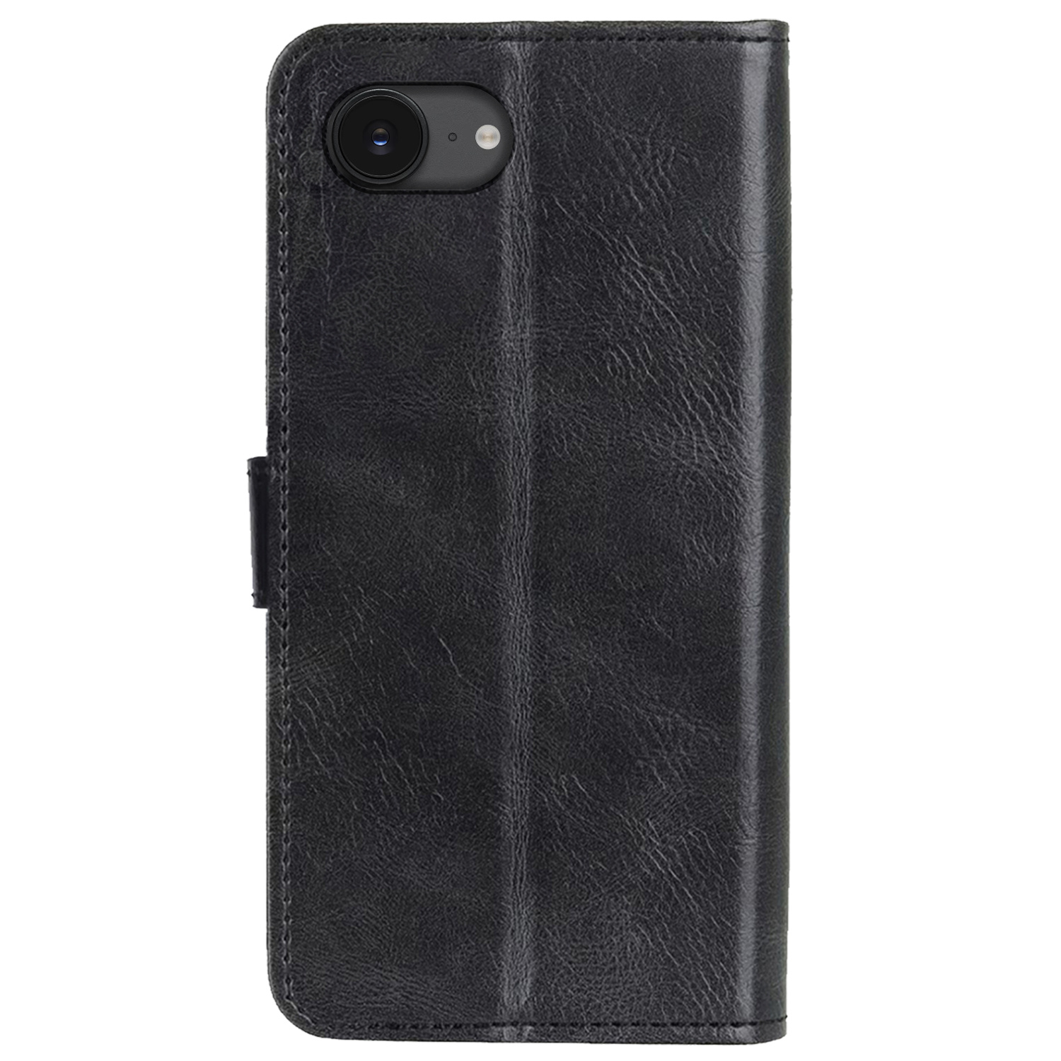 Nomfy Nomfy iPhone 16E Hoesje Bookcase Met Screenprotector - Zwart