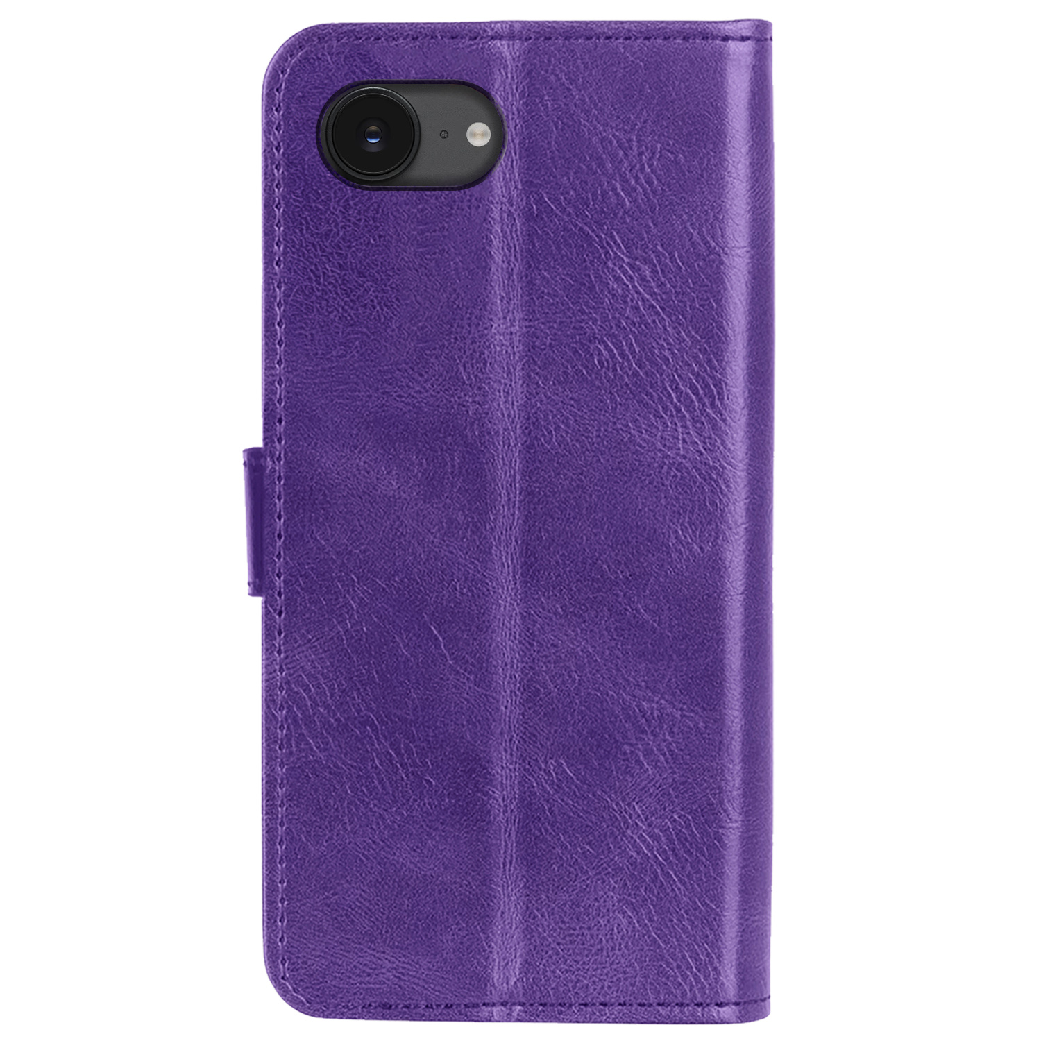 Nomfy Nomfy iPhone 16E Hoesje Bookcase Met 2x Screenprotector - Paars