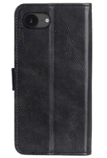 Nomfy Nomfy iPhone 16E Hoesje Bookcase Met 2x Screenprotector - Zwart