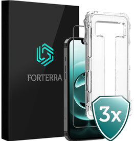 Forterra Forterra iPhone 16E Hybrid Screenprotector - 3 PACK