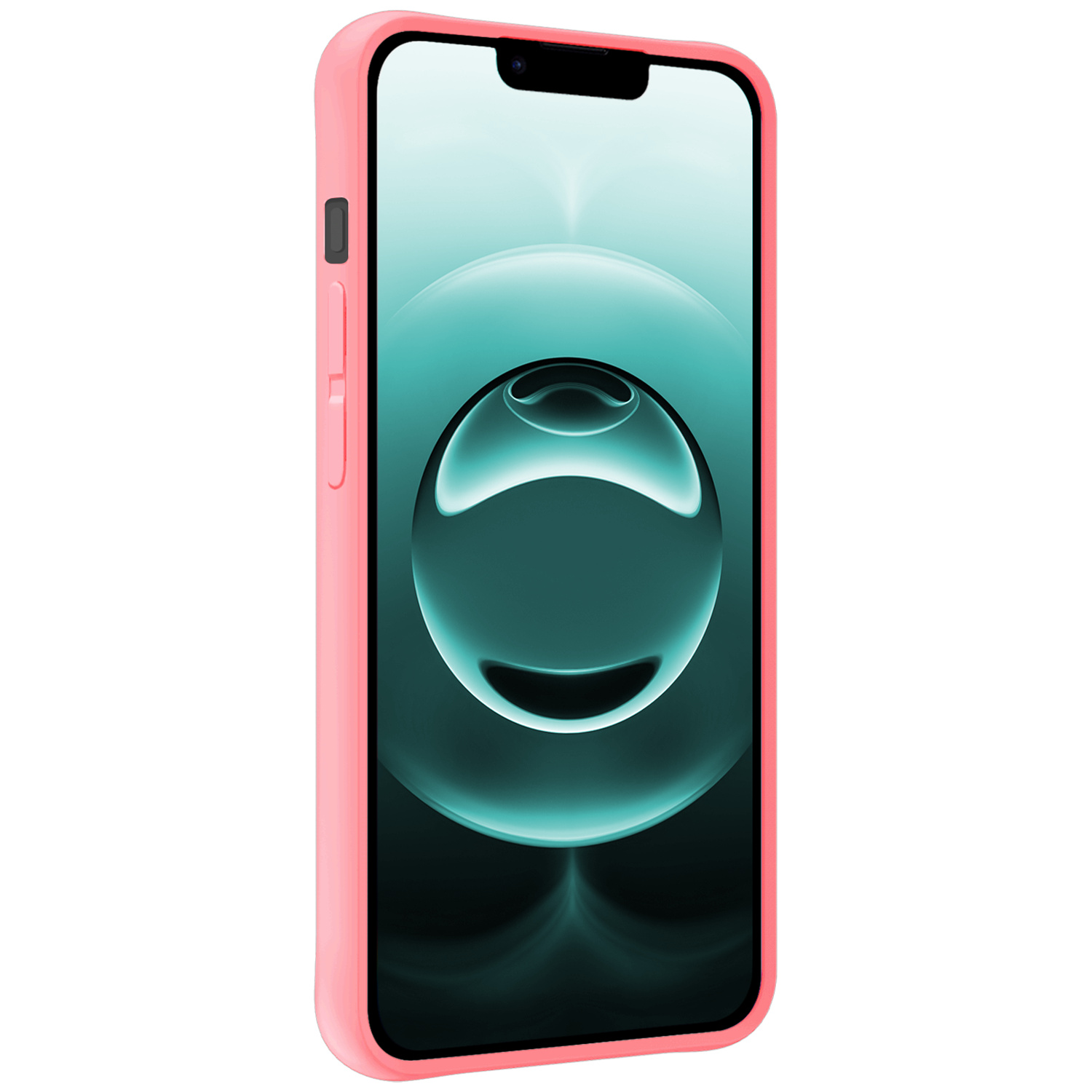 Forterra Forterra iPhone 16E Hoesje Siliconen Met Screenprotector Met Dichte Notch - Lichtroze