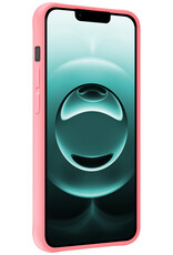 Forterra Forterra iPhone 16E Hoesje Siliconen Met 2x Screenprotector Met Dichte Notch - Lichtroze