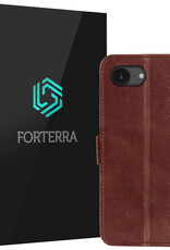 Forterra Forterra iPhone 16E Hoesje Bookcase - Bruin