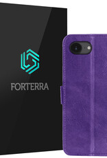 Forterra Forterra iPhone 16E Hoesje Bookcase - Paars