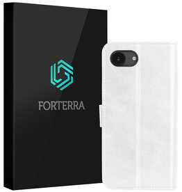 Forterra Forterra iPhone 16E Hoesje Bookcase - Wit