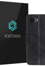 Forterra Forterra iPhone 16E Hoesje Bookcase - Zwart