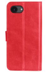 Forterra Forterra iPhone 16E Hoesje Bookcase Met Screenprotector - Rood