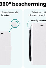 Forterra Forterra iPhone 16E Hoesje Bookcase Met Screenprotector - Wit