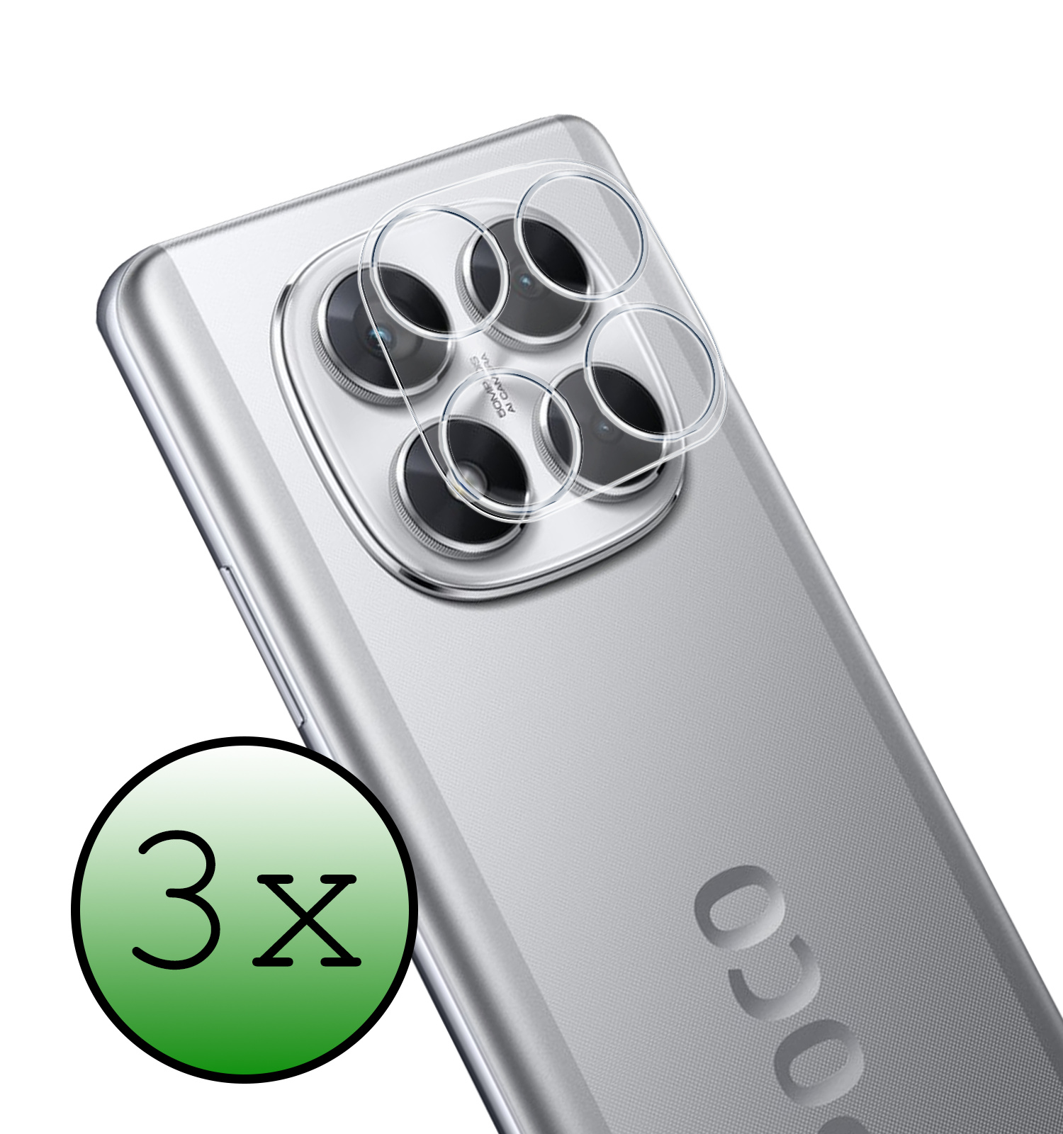 BASEY. BASEY. Xiaomi Poco X7 Camera Screenprotector - 3 PACK