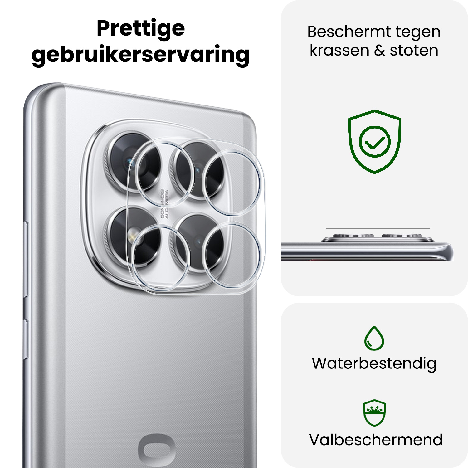 BASEY. BASEY. Xiaomi Poco X7 Camera Screenprotector - 3 PACK