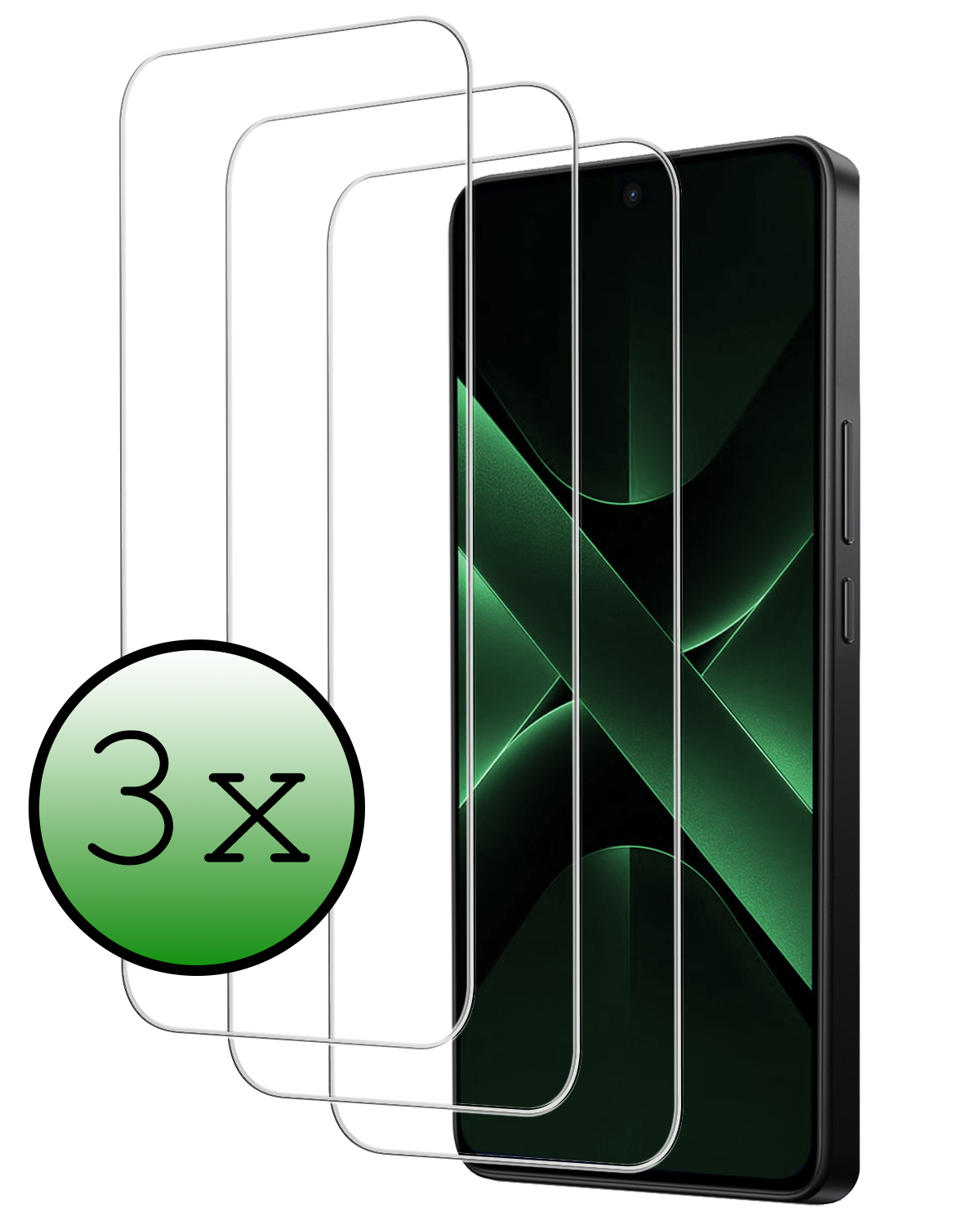 BASEY. BASEY. Xiaomi Poco X7 Pro Screenprotector - 3 PACK