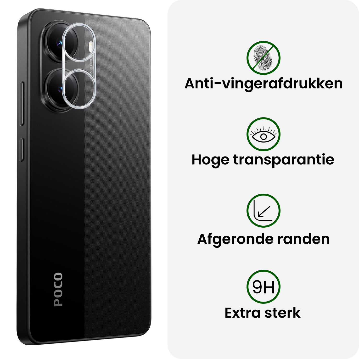BASEY. BASEY. Xiaomi Poco X7 Pro Camera Screenprotector - 3 PACK
