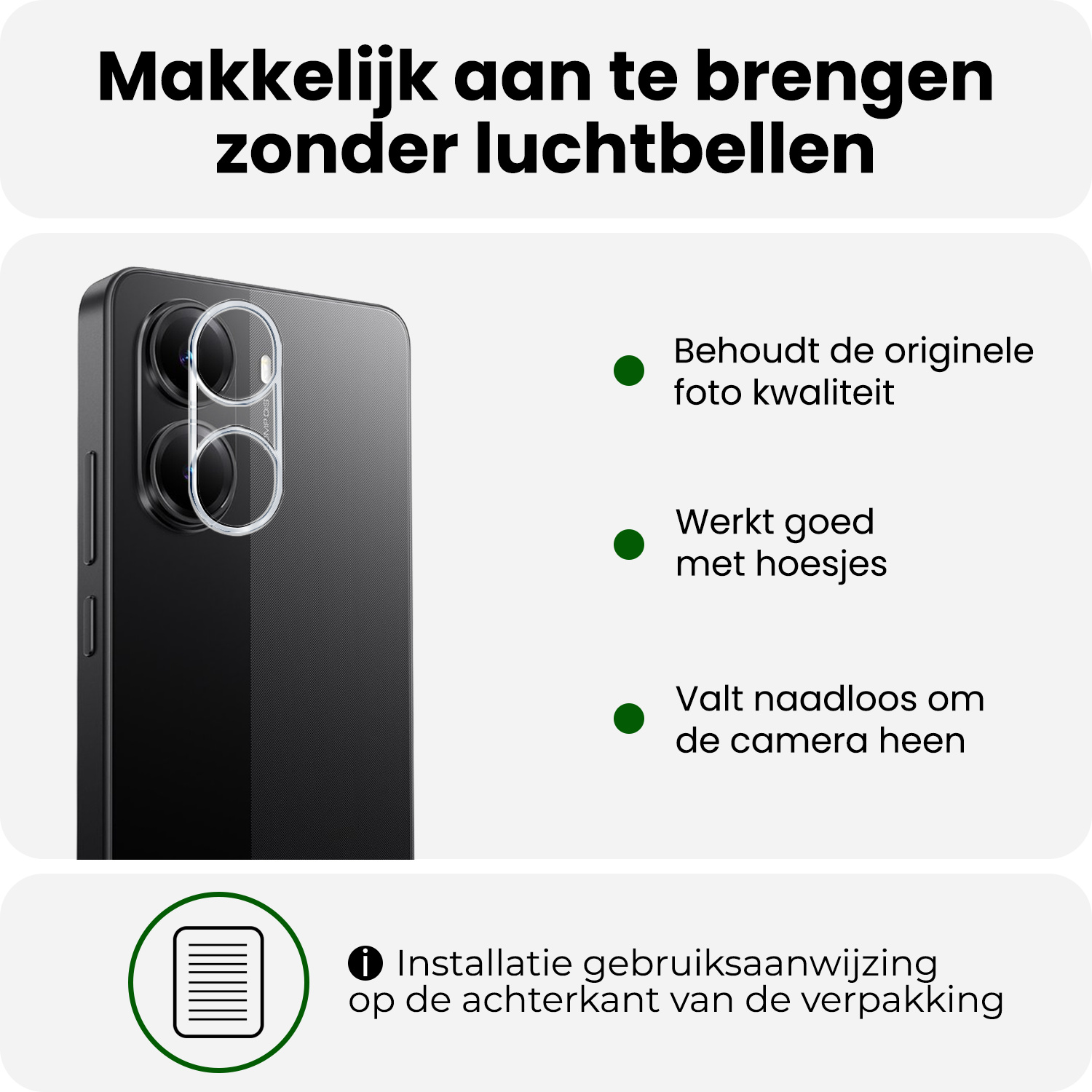 BASEY. BASEY. Xiaomi Poco X7 Pro Camera Screenprotector - 3 PACK