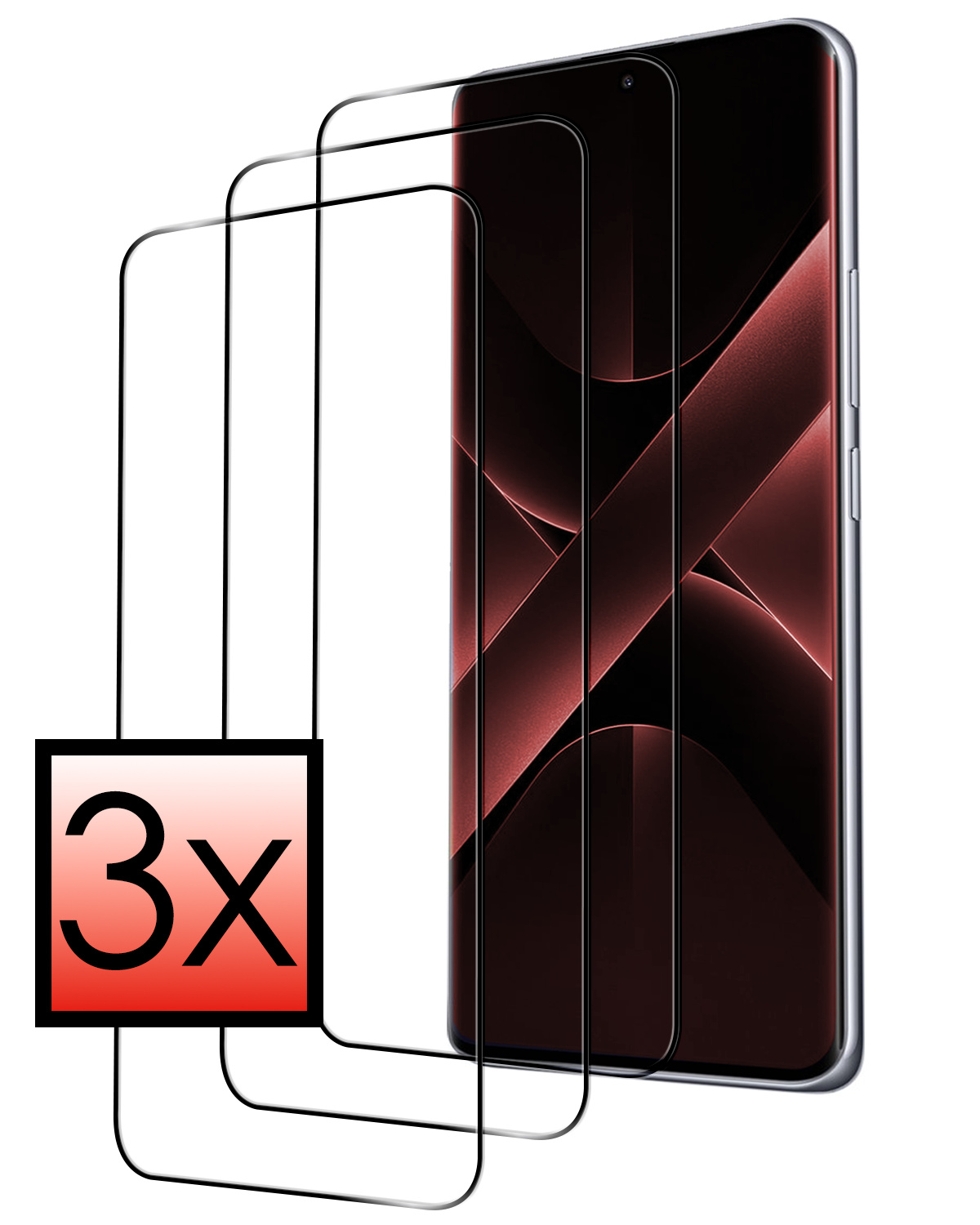 NoXx NoXx Xiaomi Poco X7 Screenprotector - 3 PACK