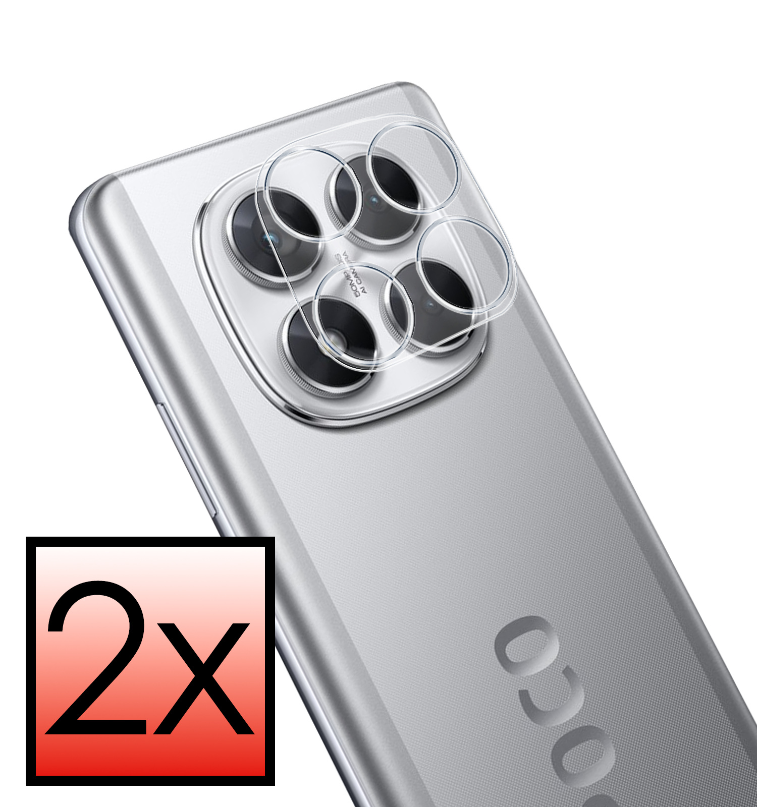 NoXx NoXx Xiaomi Poco X7 Camera Screenprotector - 2 PACK