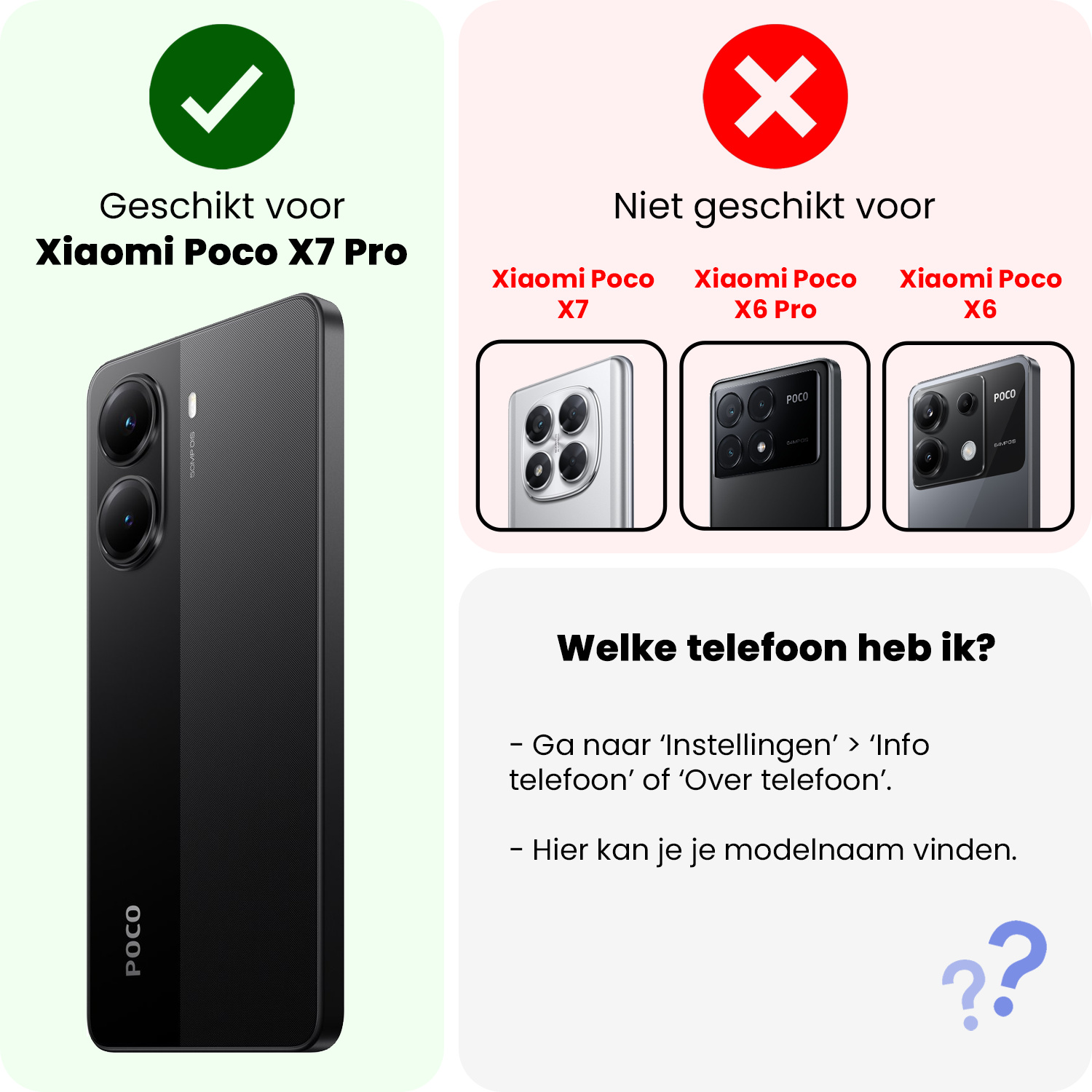 NoXx NoXx Xiaomi Poco X7 Pro Screenprotector - 2 PACK