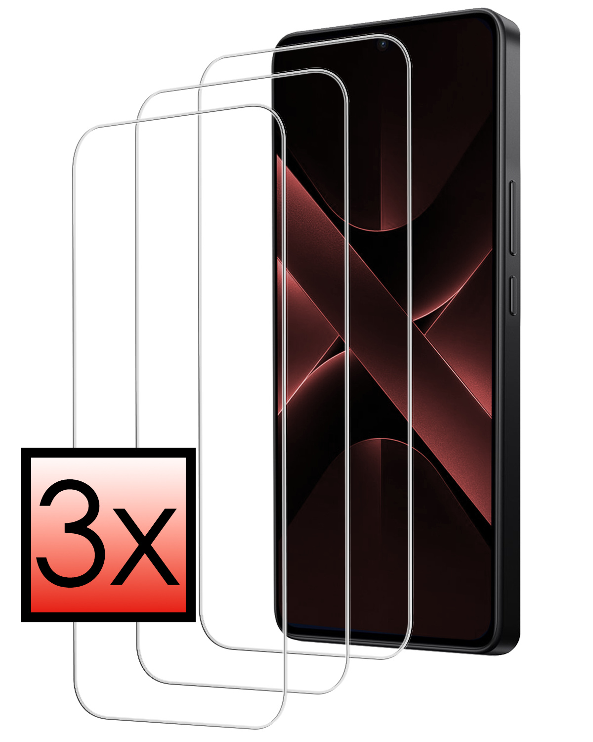 NoXx NoXx Xiaomi Poco X7 Pro Screenprotector - 3 PACK