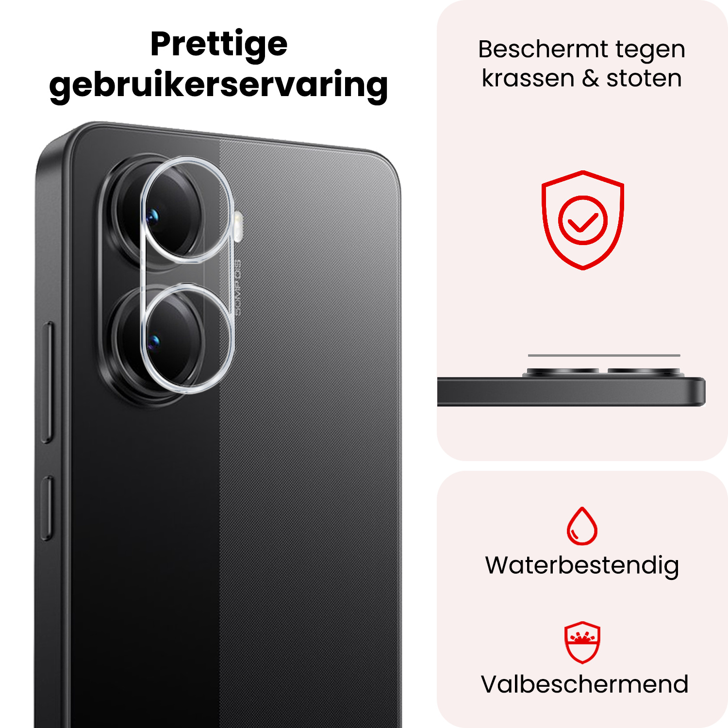 NoXx NoXx Xiaomi Poco X7 Pro Camera Screenprotector - 2 PACK