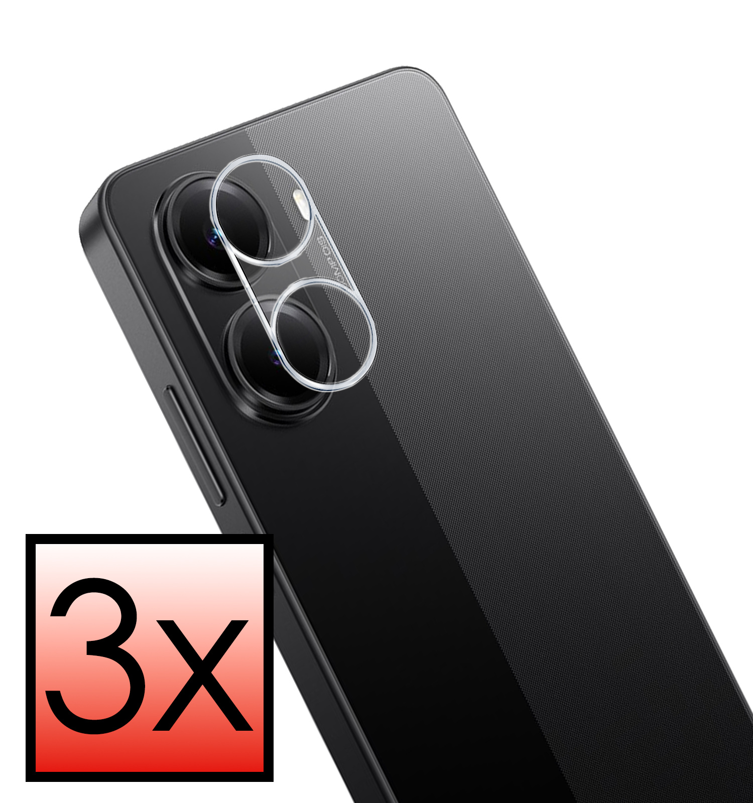 NoXx NoXx Xiaomi Poco X7 Pro Camera Screenprotector - 3 PACK