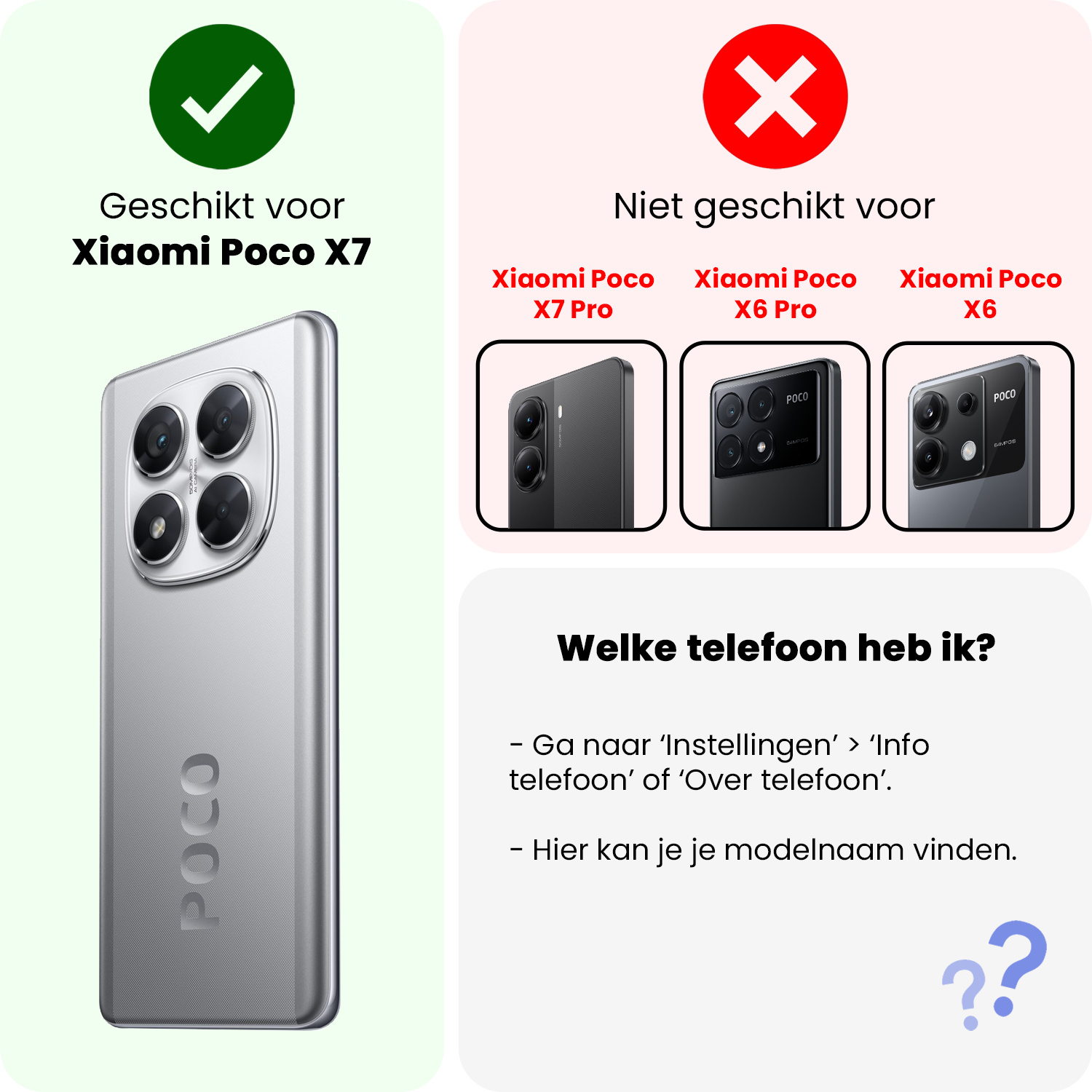 Nomfy Nomfy Xiaomi Poco X7 Screenprotector - 3 PACK
