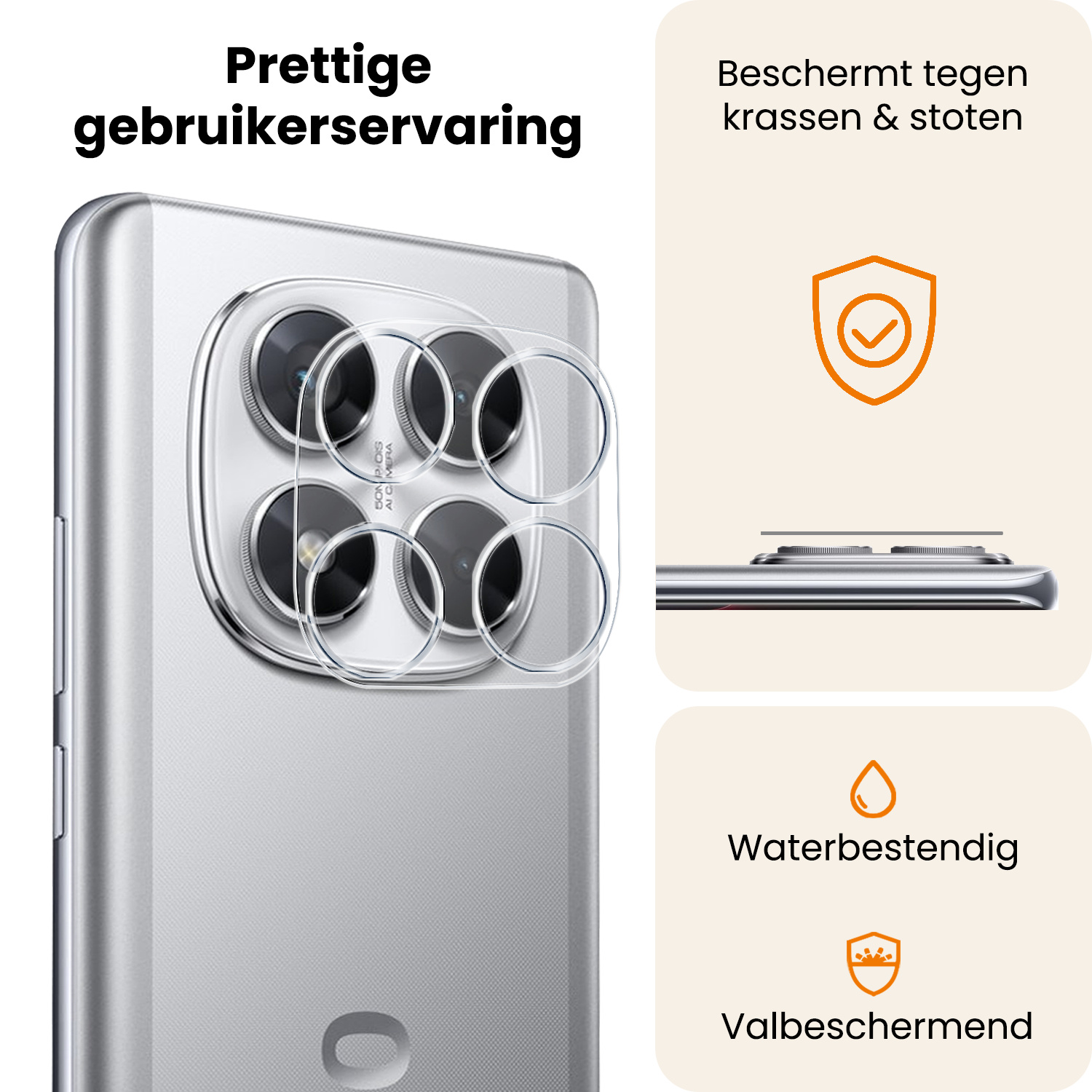 Nomfy Nomfy Xiaomi Poco X7 Camera Screenprotector - 2 PACK