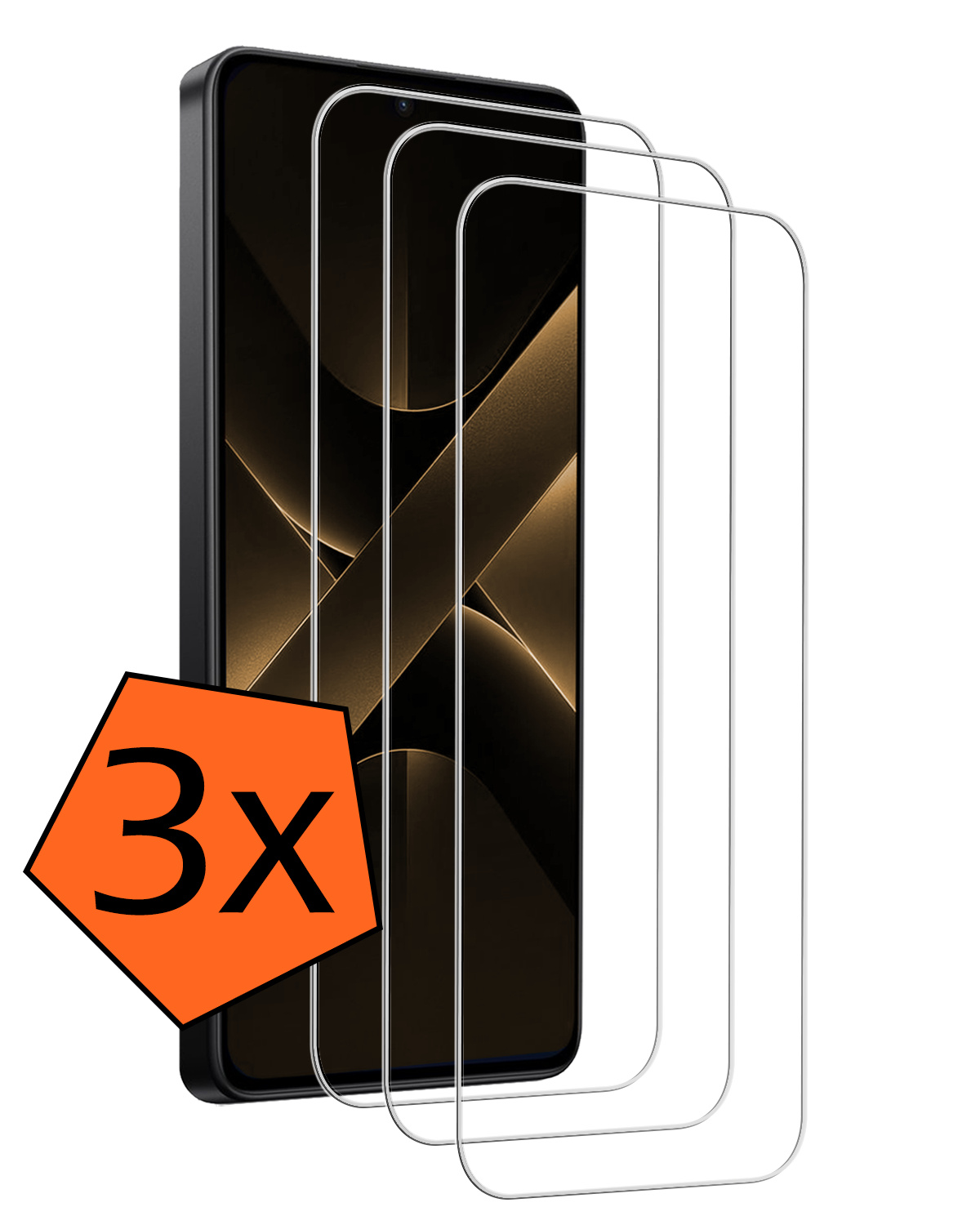 Nomfy Nomfy Xiaomi Poco X7 Pro Screenprotector - 3 PACK