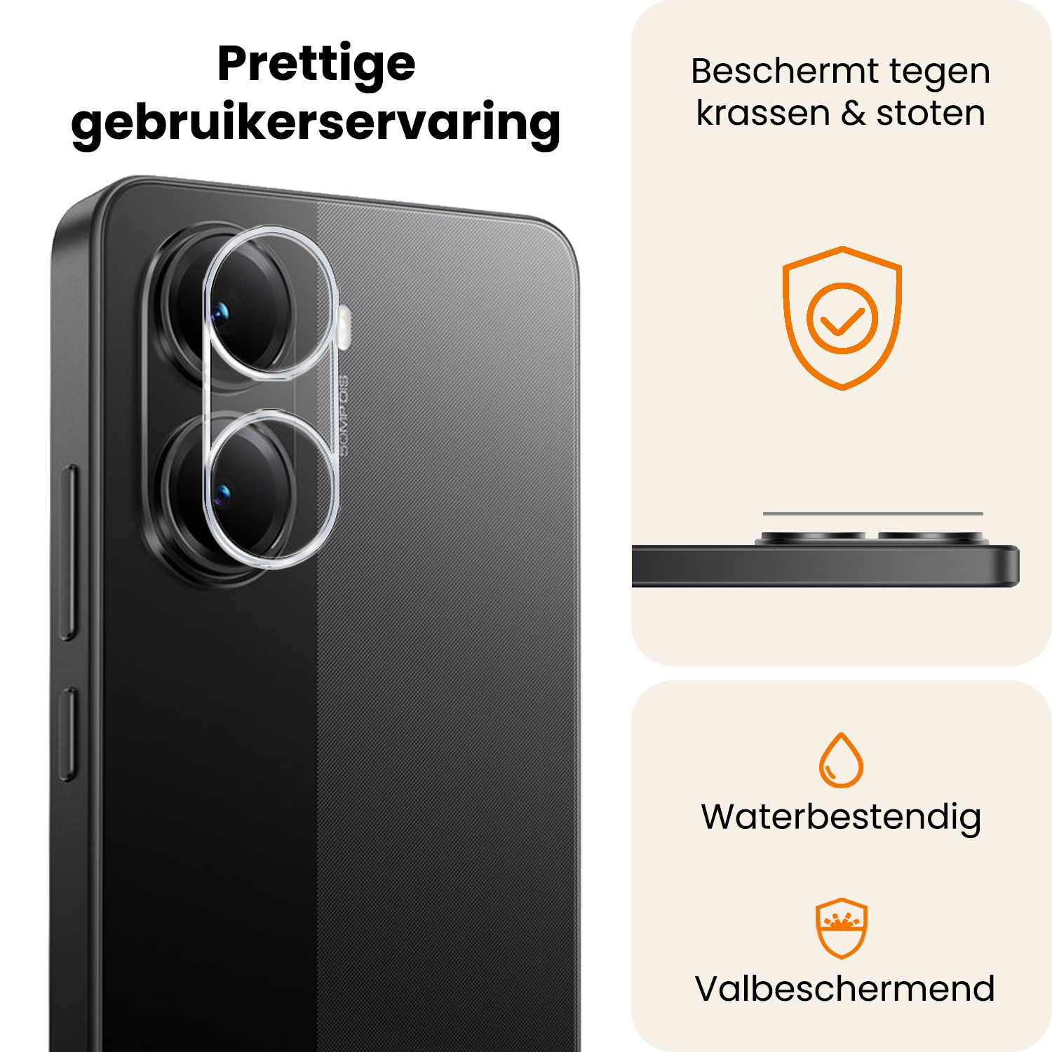 Nomfy Nomfy Xiaomi Poco X7 Pro Camera Screenprotector - 3 PACK