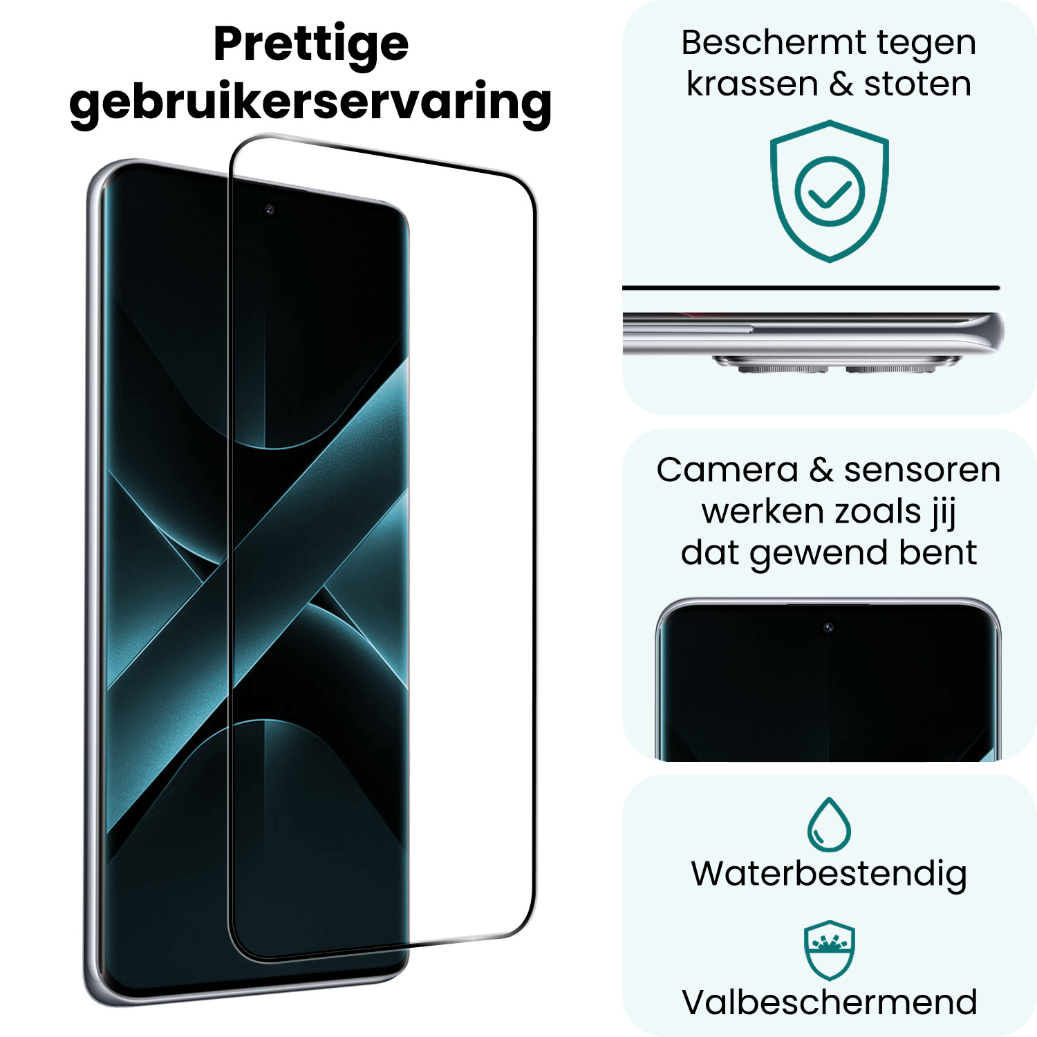 Forterra Forterra Xiaomi Poco X7 Screenprotector - 3 PACK