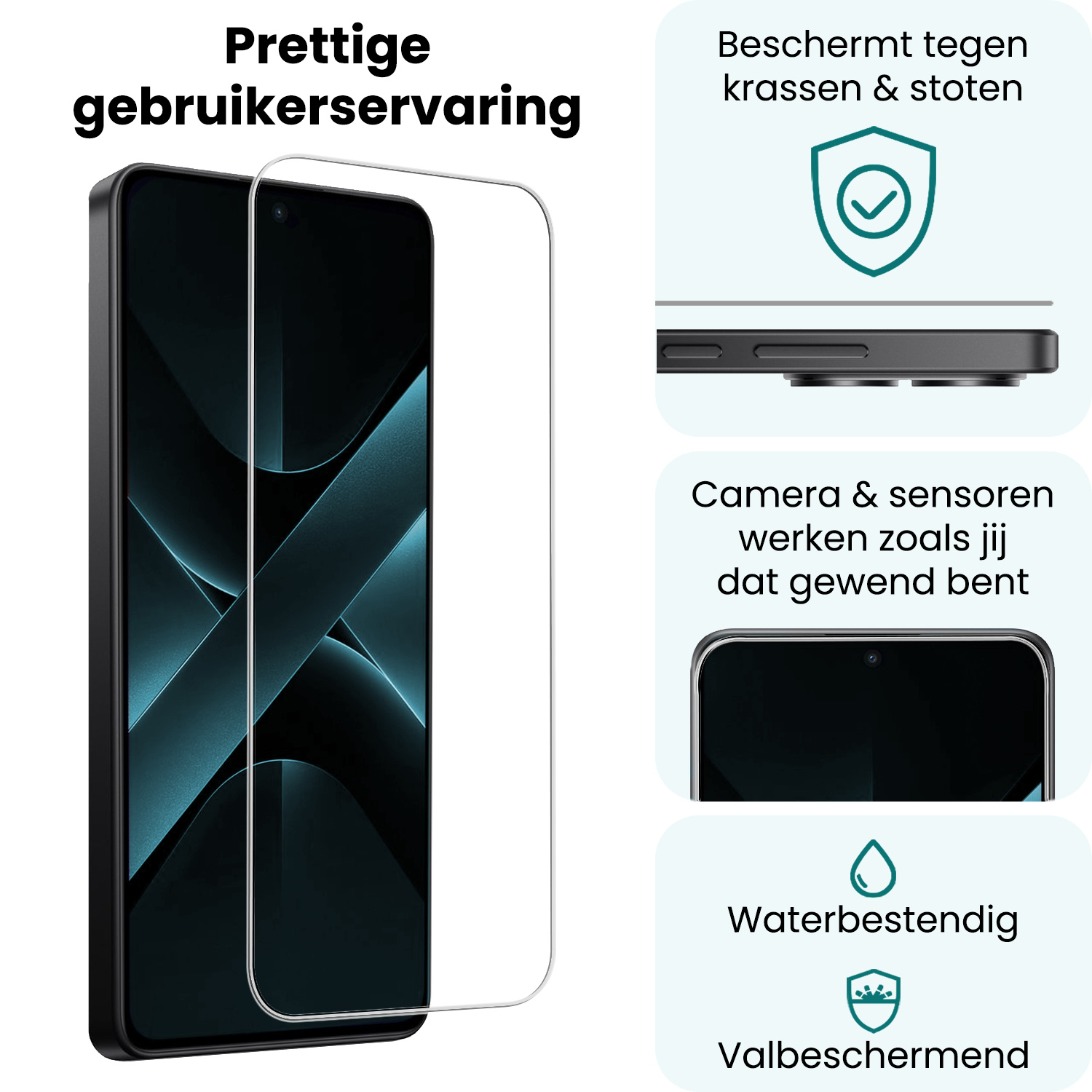 Forterra Forterra Xiaomi Poco X7 Pro Screenprotector - 2 PACK