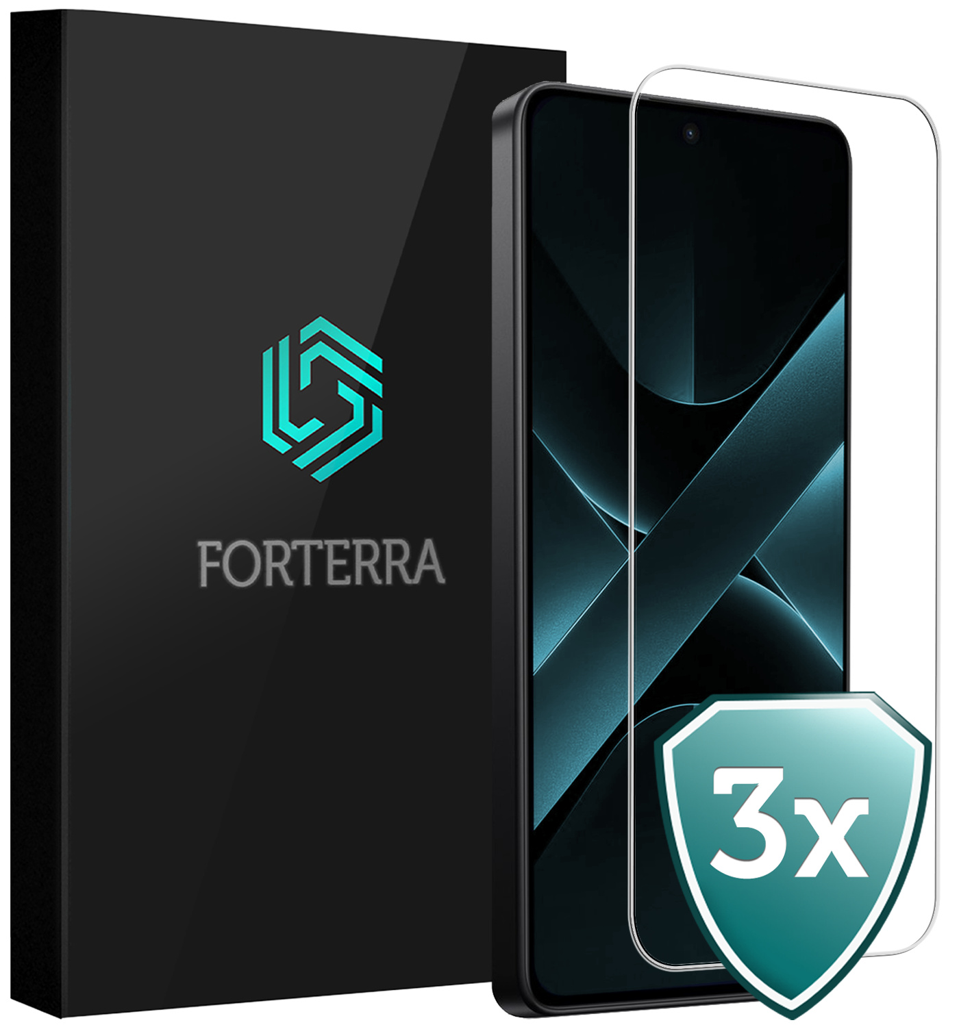 Forterra Forterra Xiaomi Poco X7 Pro Screenprotector - 3 PACK