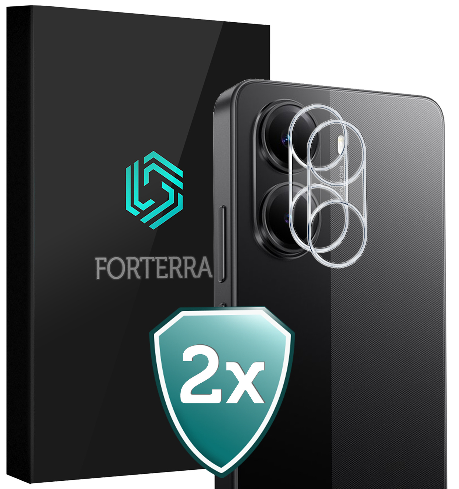 Forterra Forterra Xiaomi Poco X7 Pro Camera Screenprotector - 2 PACK
