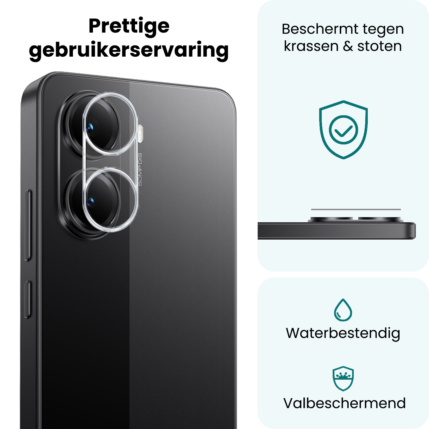 Forterra Forterra Xiaomi Poco X7 Pro Camera Screenprotector - 2 PACK